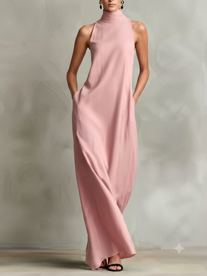 Adriana | Vestido largo elegante con bolsillos
